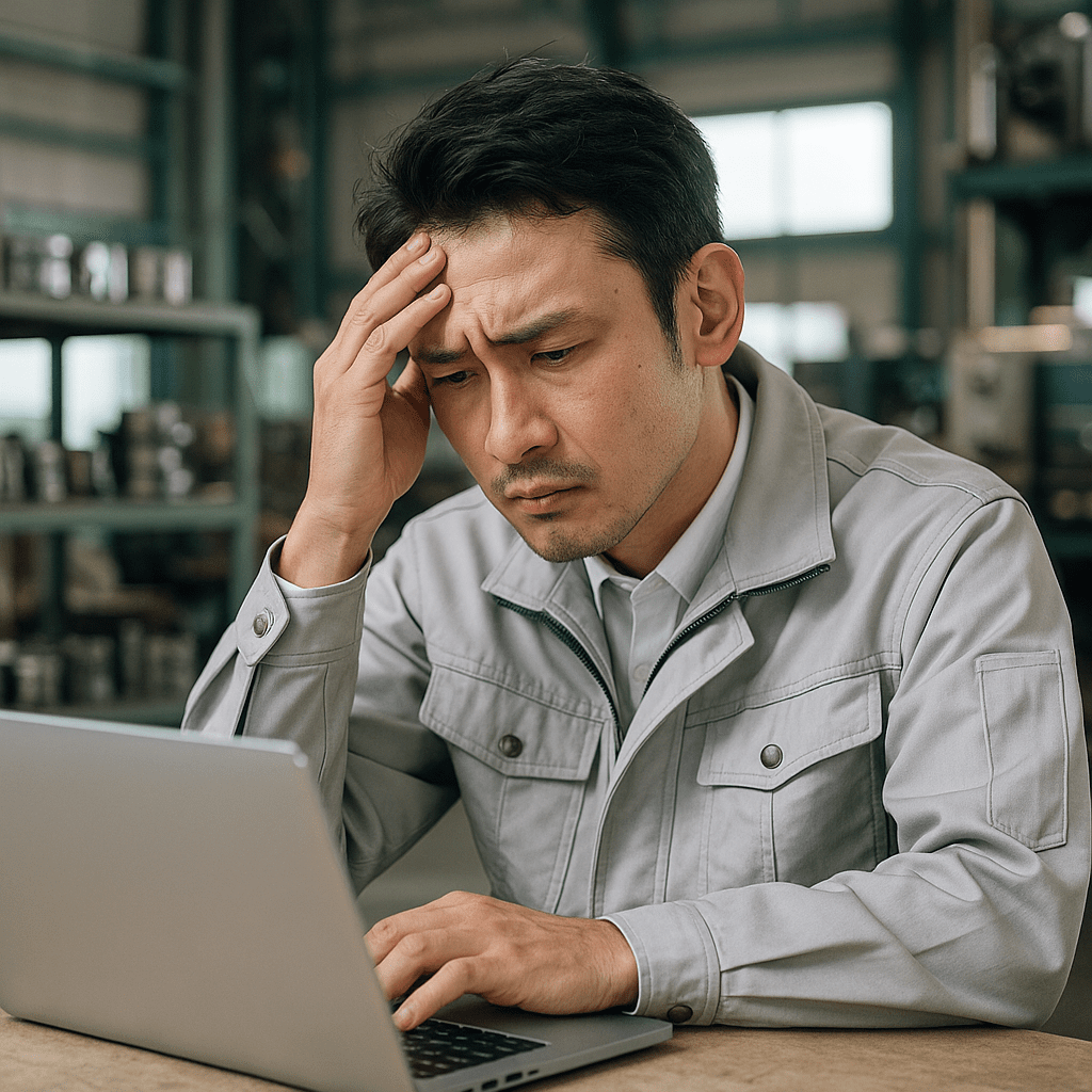 工程進捗がブラックボックス化し悩む製造業マネージャー